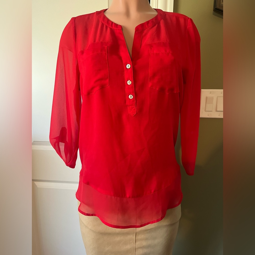 Express Red Blouse